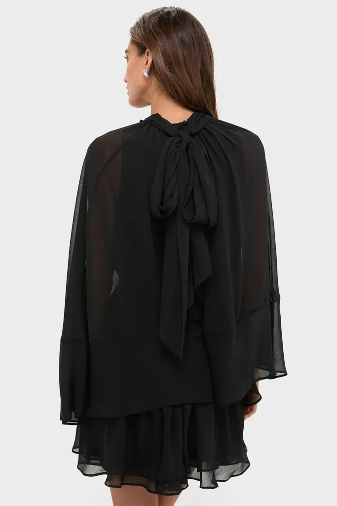 Black Cape Chiffon Mayfield Dress sold by Tuckernuck product image thumbnail 4