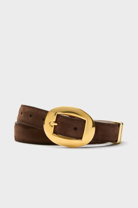 Chocolate Vintage Brass Buckle Belt sold by Tuckernuck