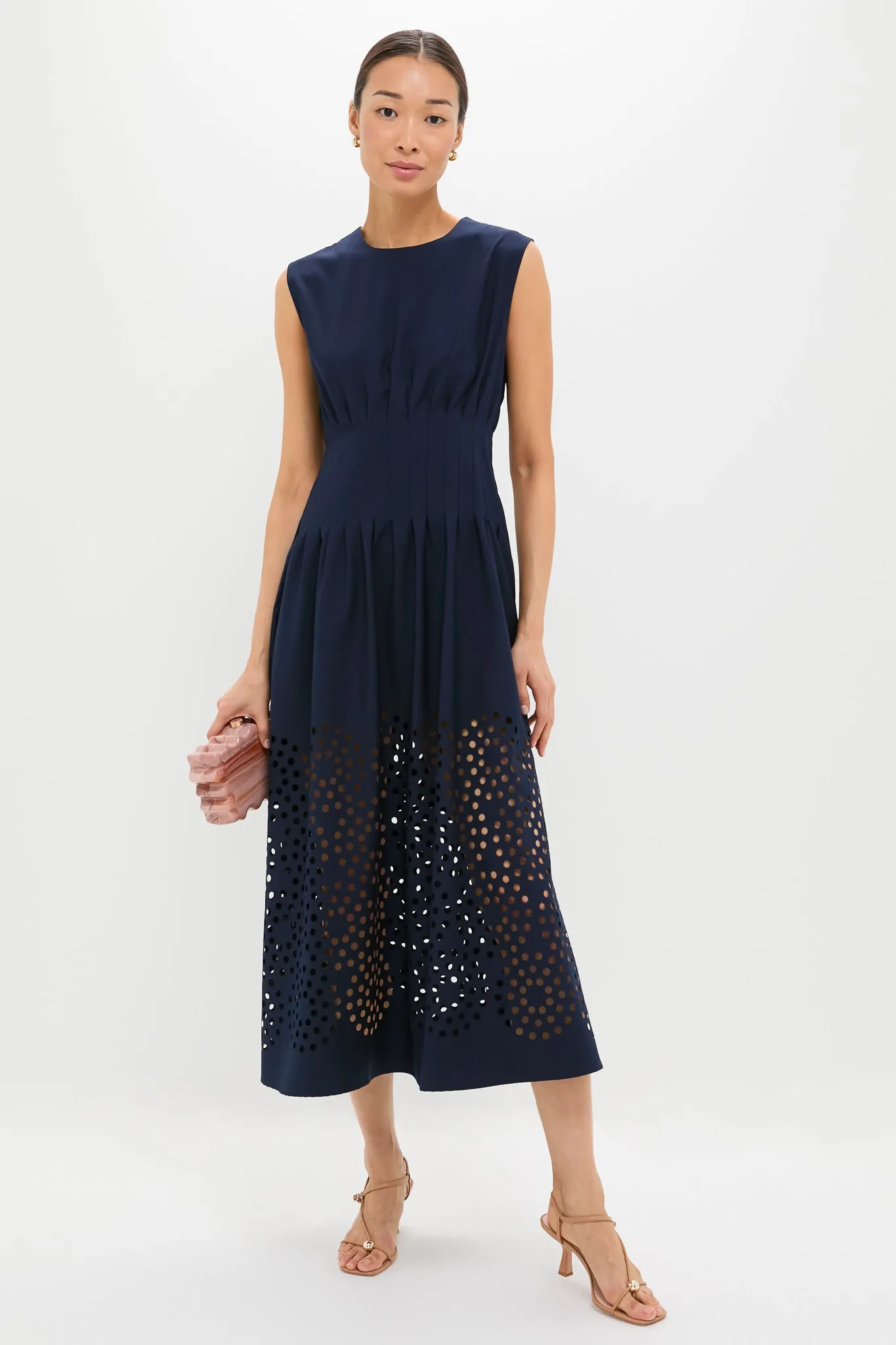 Navy Astrid Midi Dress sold by Tuckernuck product image thumbnail 4