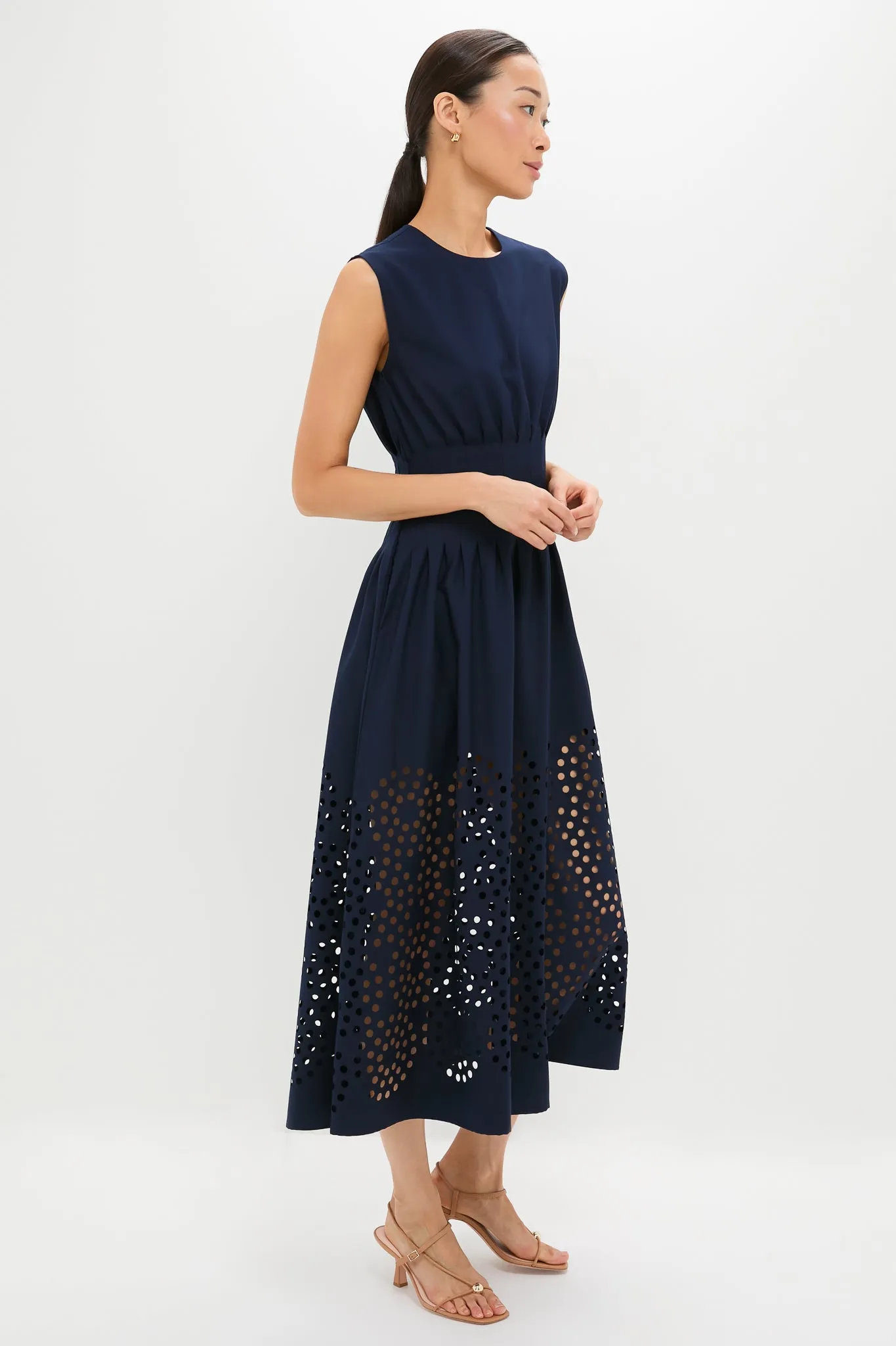 Navy Astrid Midi Dress sold by Tuckernuck product image thumbnail 5