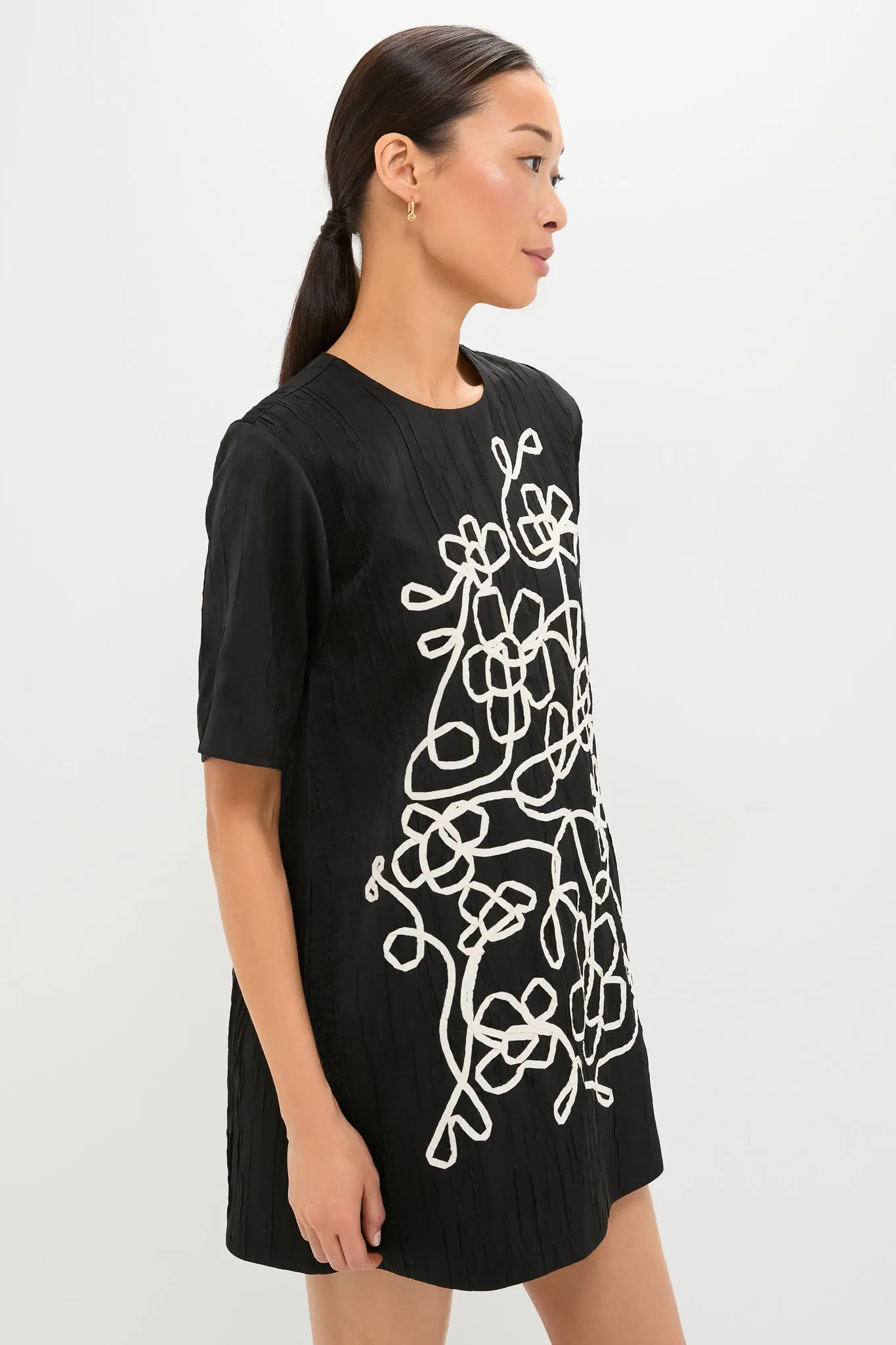 Onyx and Ivory Classic Katya Mini Dress sold by Tuckernuck product image thumbnail 3