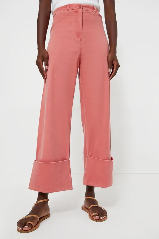 Nantucket Red Stretch Twill Florence Pants sold by Tuckernuck