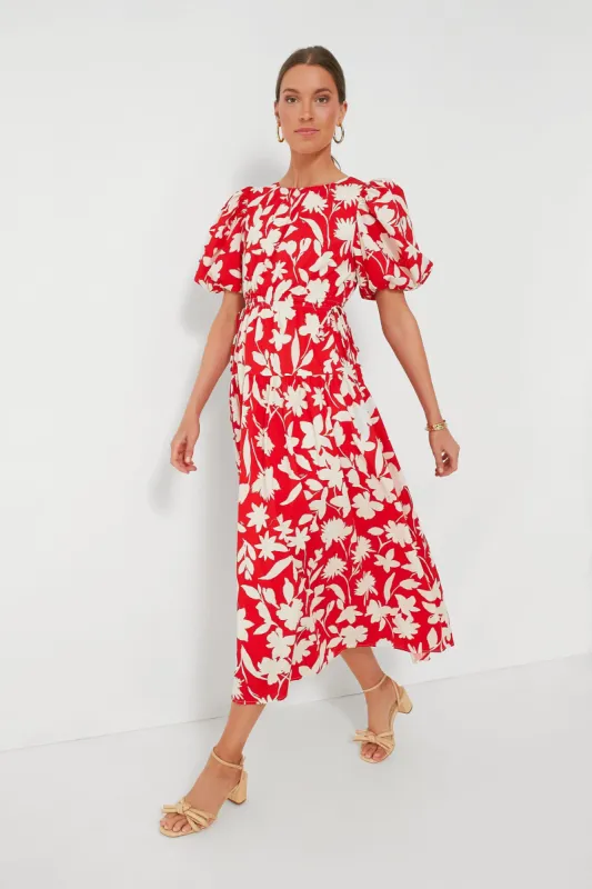 Red Floral Maxi Dress sold by Tuckernuck