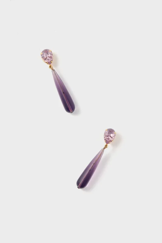 Amethyst Caroline Earrings sold by Tuckernuck