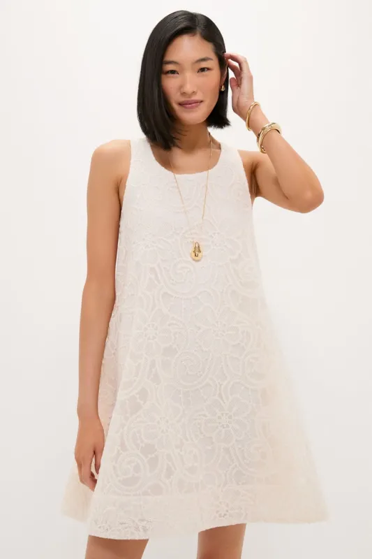 Ivory Lace Organza MaryLiza Swing Dress sold by Tuckernuck