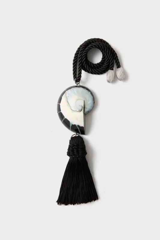 Black Nautilus Necklace sold by Tuckernuck