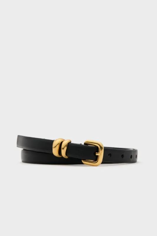 Black Hip to Waist Skinny Belt sold by Tuckernuck