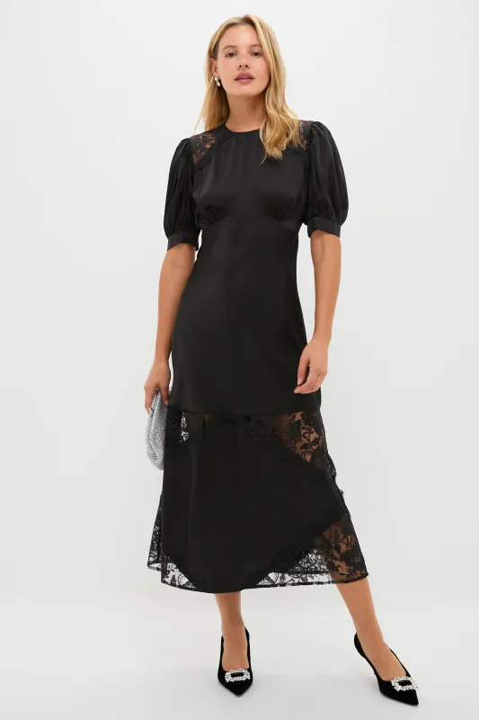 Black Lace Pierpont Midi Dress sold by Tuckernuck