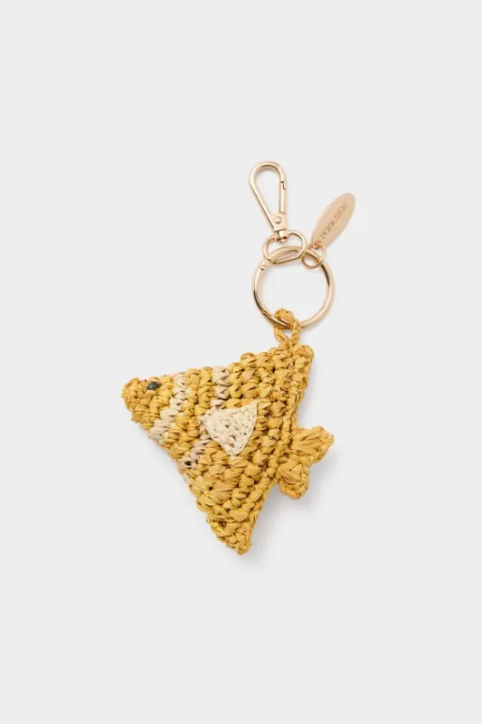 Fish Raffia Bag Charm sold by Tuckernuck