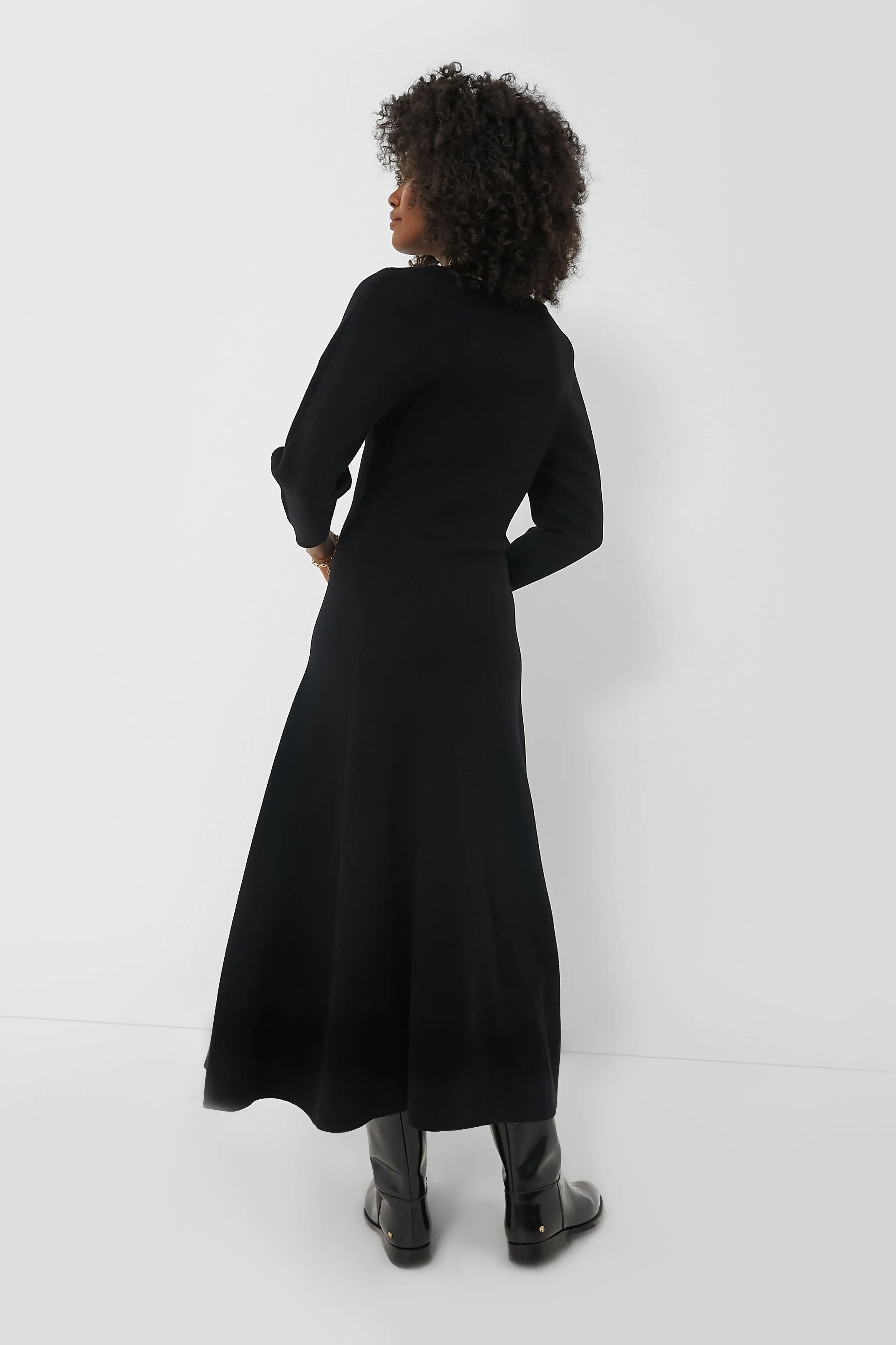 Black Blanca Midi Dress sold by Tuckernuck product image thumbnail 4