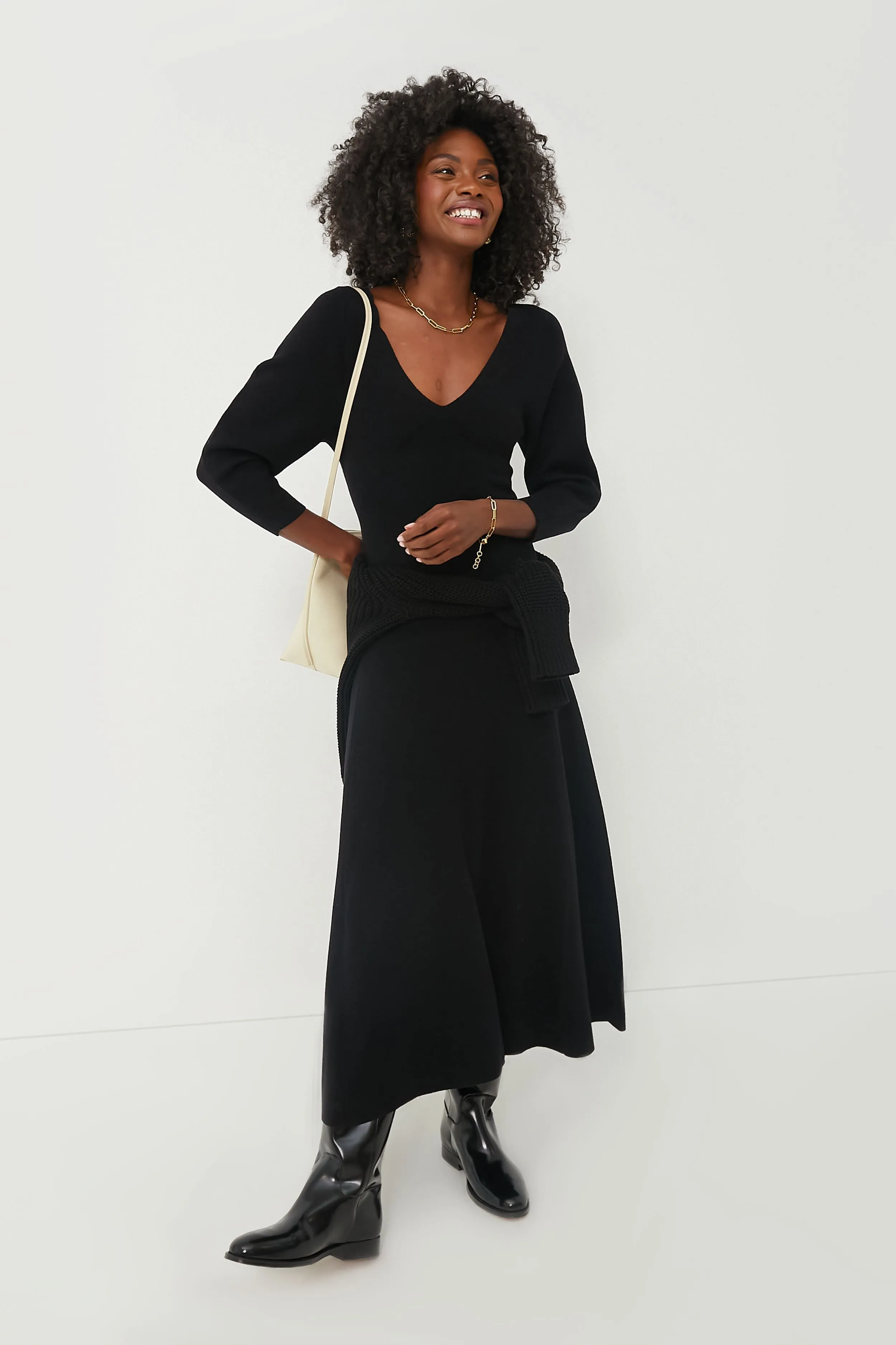Black Blanca Midi Dress sold by Tuckernuck product image thumbnail 2