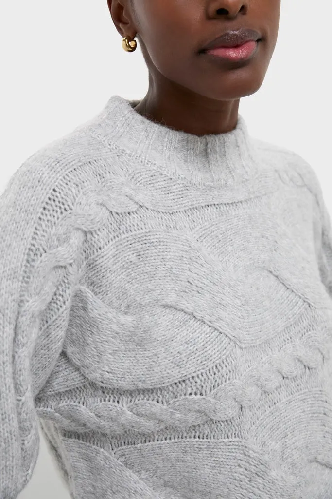 Gray Cableknit Gladwyn Sweater sold by Tuckernuck product image thumbnail 5