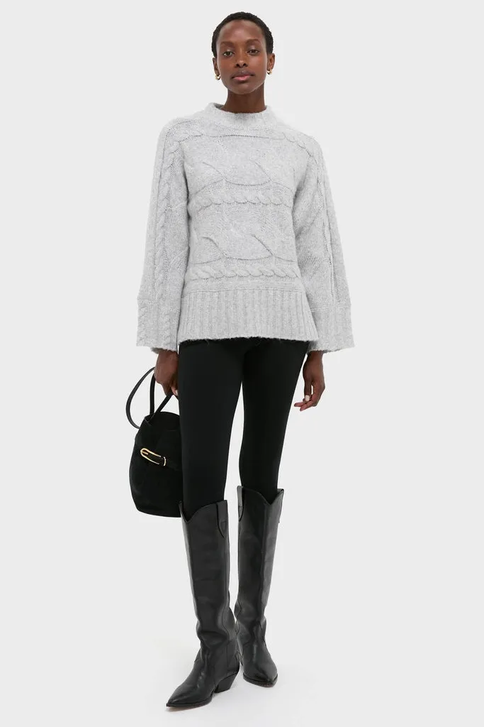 Gray Cableknit Gladwyn Sweater sold by Tuckernuck product image thumbnail 2