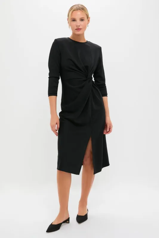 Black Jersey Knit Wilbanks Midi Dress sold by Tuckernuck