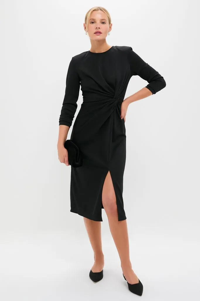 Black Jersey Knit Wilbanks Midi Dress sold by Tuckernuck product image thumbnail 2