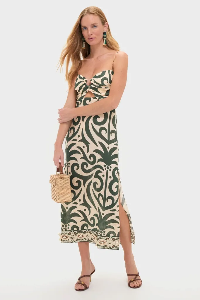 Ecru and Green Water Adventure Midi Dress sold by Tuckernuck product image thumbnail 2