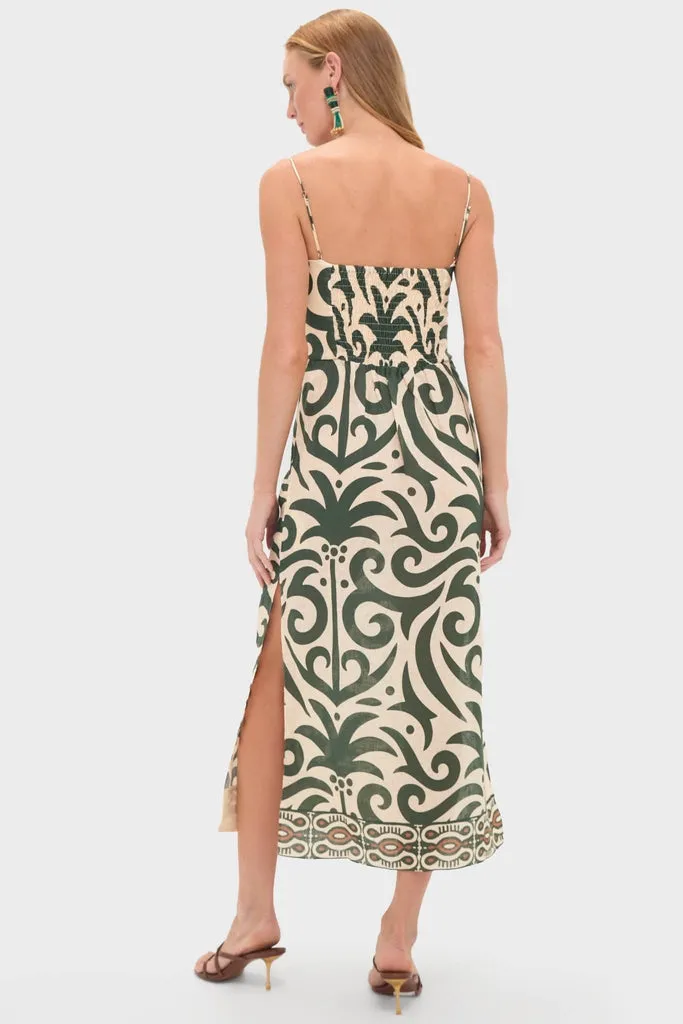 Ecru and Green Water Adventure Midi Dress sold by Tuckernuck product image thumbnail 4