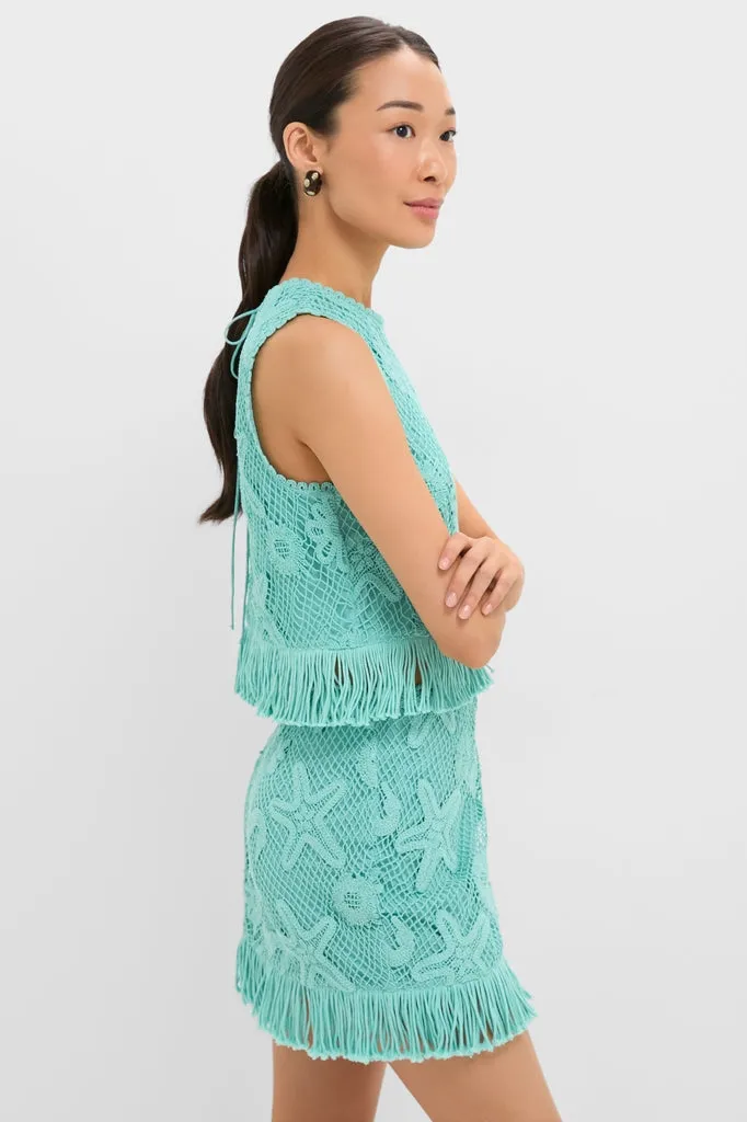 Teal Samia Fringe Set sold by Tuckernuck product image thumbnail 3