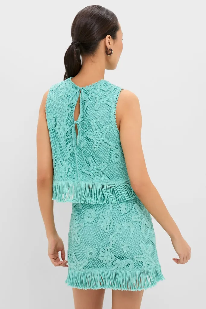 Teal Samia Fringe Set sold by Tuckernuck product image thumbnail 4