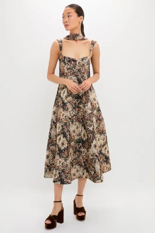 Mirelle Jacquard Zinnia Midi Dress sold by Tuckernuck