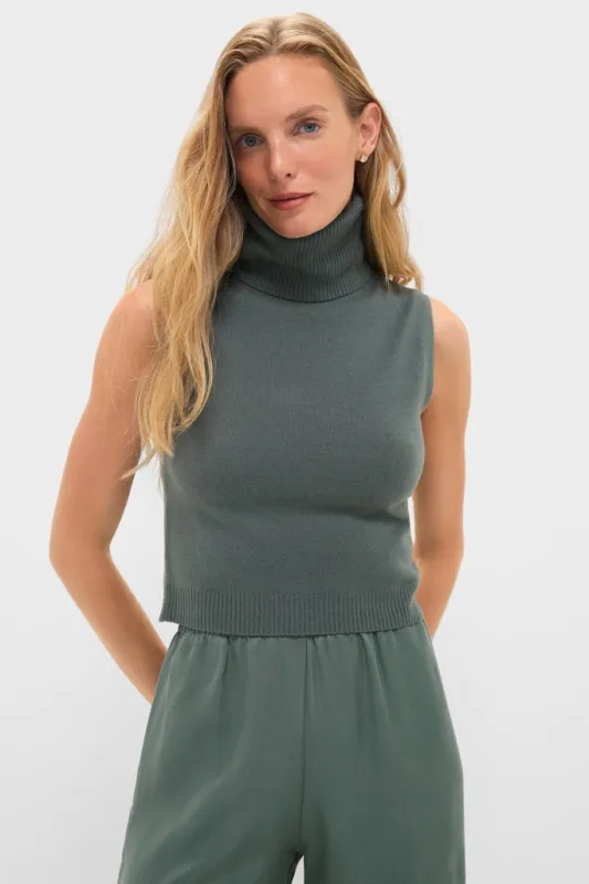 Eucalyptus Zoe Sleeveless Turtleneck sold by Tuckernuck