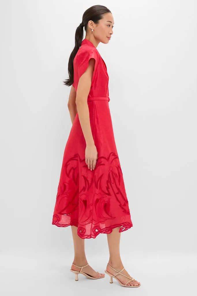 Scarlet Aubrey Applique Shirt Midi Dress sold by Tuckernuck product image thumbnail 3