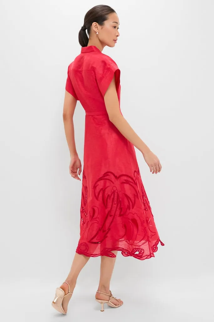 Scarlet Aubrey Applique Shirt Midi Dress sold by Tuckernuck product image thumbnail 4