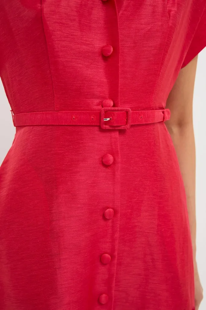 Scarlet Aubrey Applique Shirt Midi Dress sold by Tuckernuck product image thumbnail 5