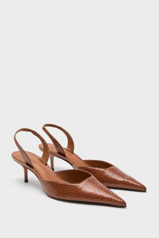 Miele Snake Paola Mid Heels sold by Tuckernuck