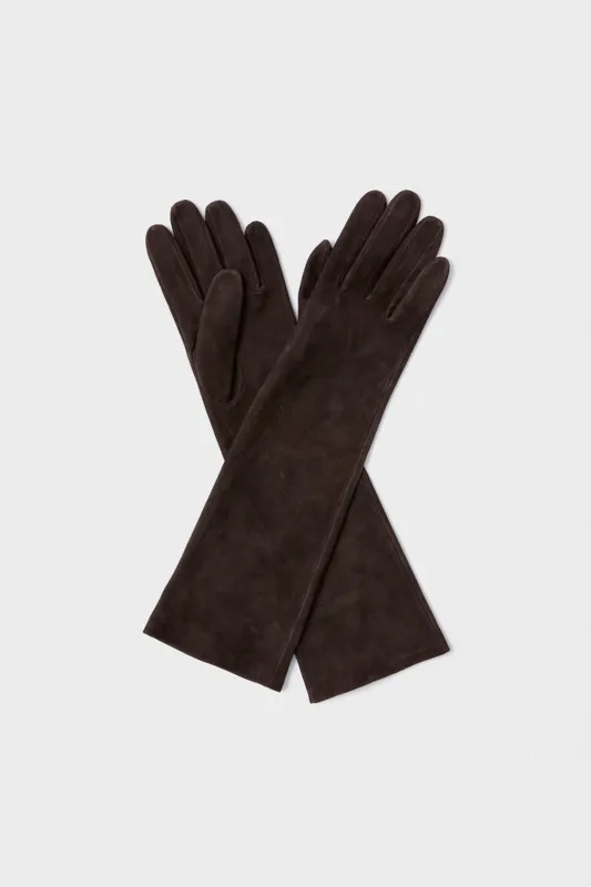 Demitasse Long Suede Gloves sold by Tuckernuck