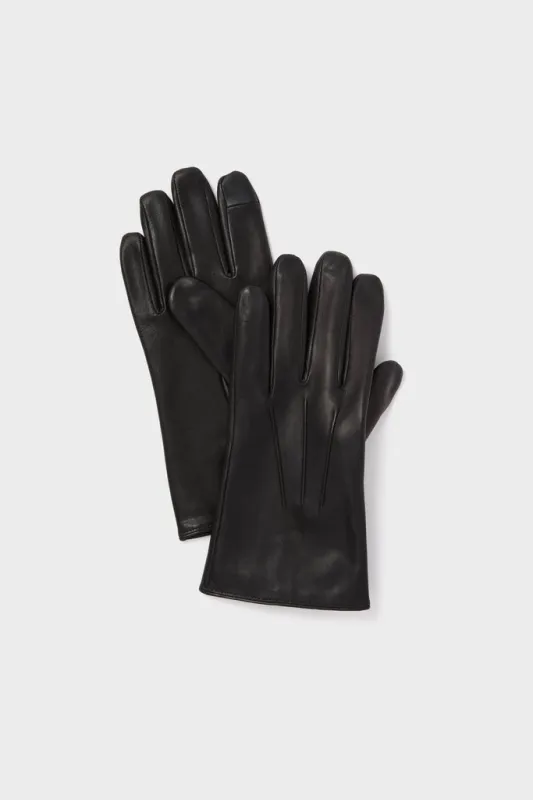 Black Short Leather Gloves sold by Tuckernuck