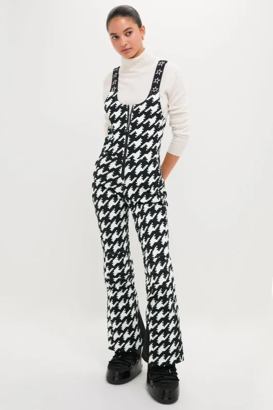 Black and White Houndstooth JG Bib Ski Pant sold by Tuckernuck