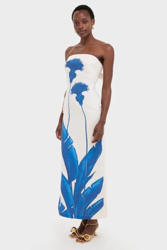 Blue Dandelion Costera Strapless Maxi Dress sold by Tuckernuck