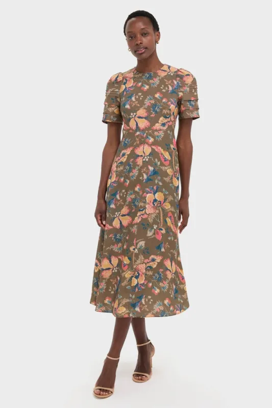 Olive Floral Casey Dress sold by Tuckernuck