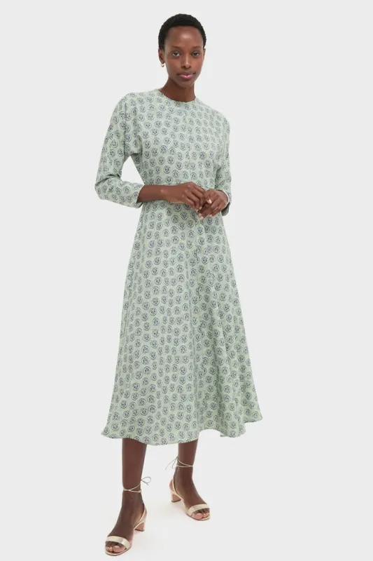 Navy Bird Block Vika Dress sold by Tuckernuck