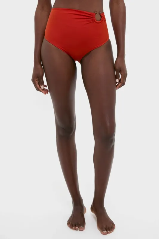 Fire Red Taita Bikini Bottom sold by Tuckernuck