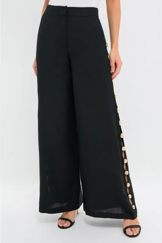 Black Cayman Wide Leg Pants sold by Tuckernuck