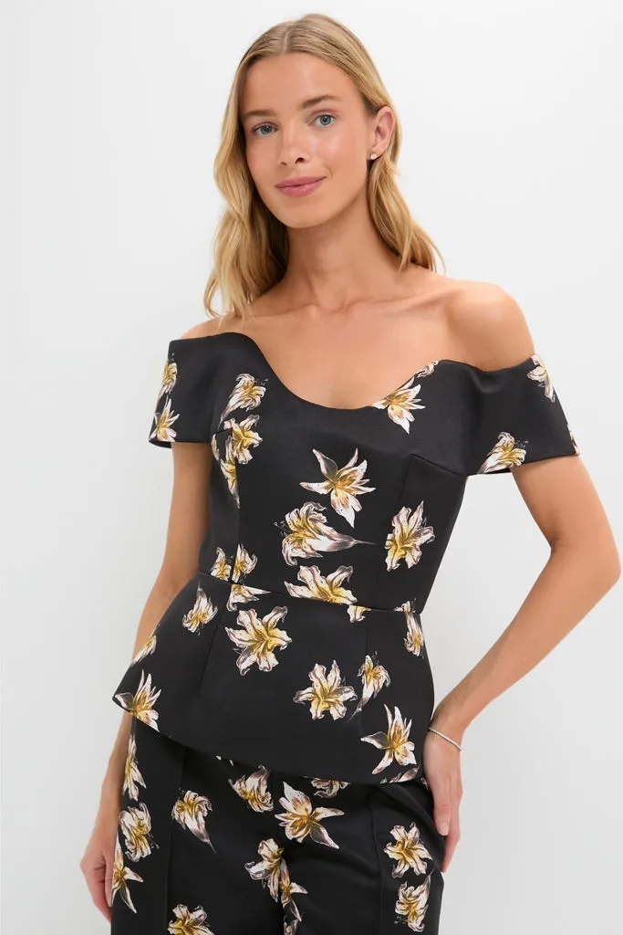 Black and Yellow Souline Top sold by Tuckernuck