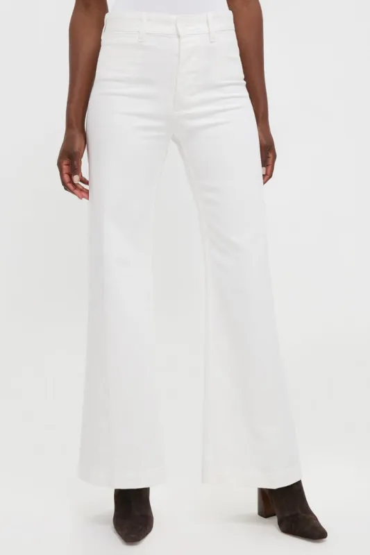 Nevis Cotton Twill Woven Standard Flare Pants sold by Tuckernuck