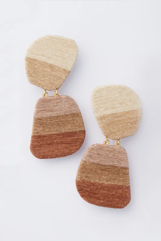 Brown Ombre Ula Earrings sold by Tuckernuck