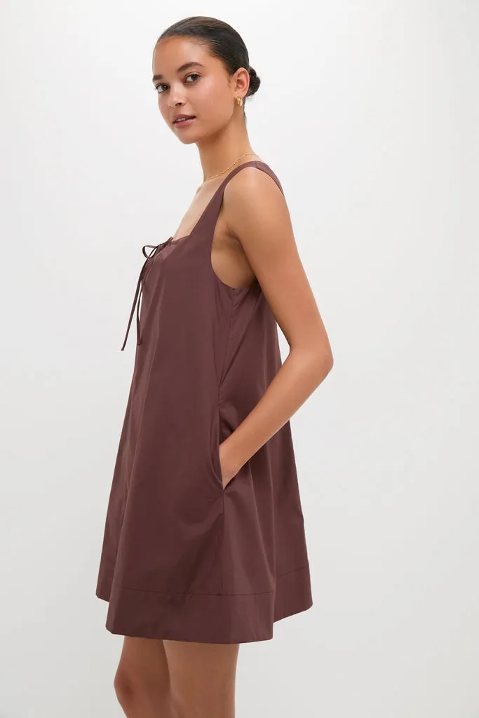 Chocolate Alexis Mini Dress sold by Tuckernuck product image thumbnail 3