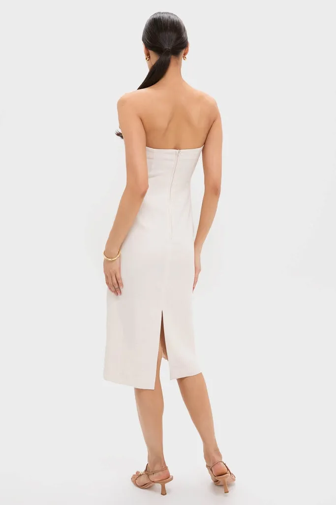 Ivory Calle Palmas Embroidered Midi Dress sold by Tuckernuck product image thumbnail 4