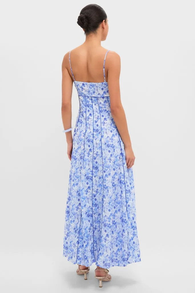 Blue Multi Cami Maxi Dress sold by Tuckernuck product image thumbnail 4