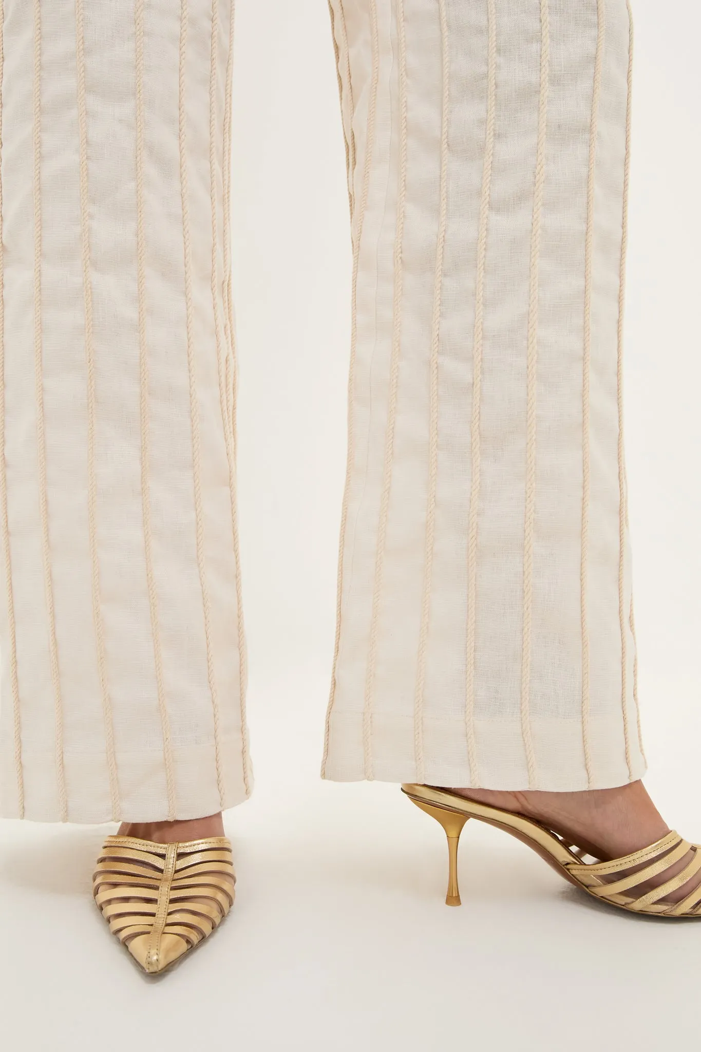 Ivory Tuyo Embroidered Pants sold by Tuckernuck product image thumbnail 5