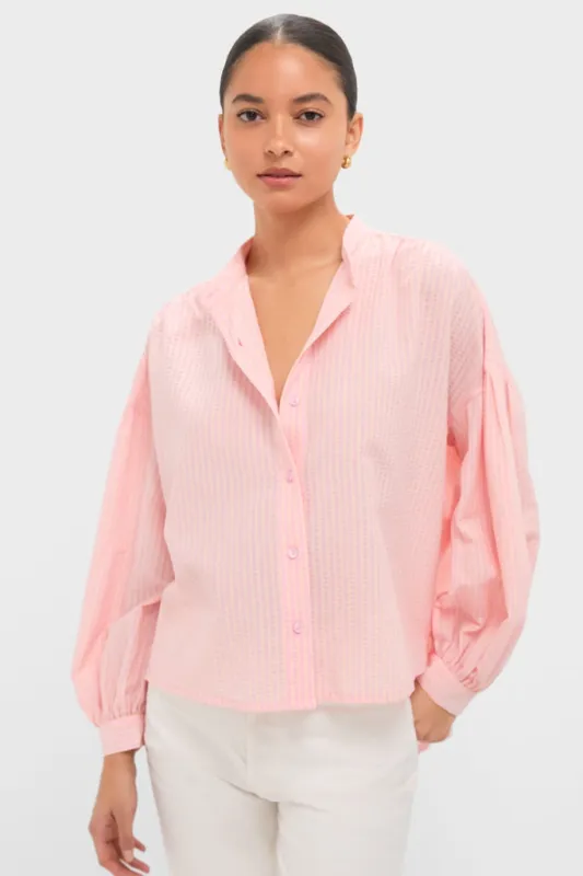 Pink Peach Juliette Button Down sold by Tuckernuck