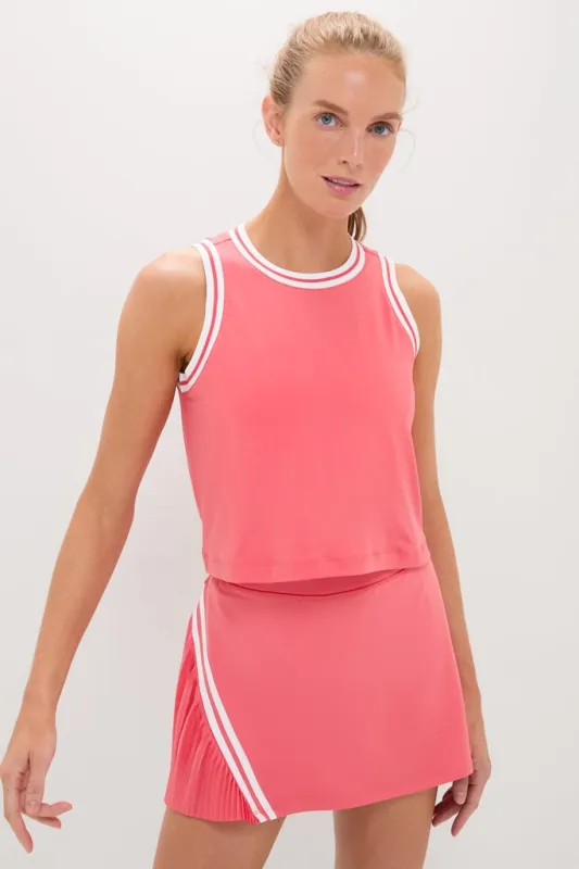 Coral Performance Jersey Tilden Tank sold by Tuckernuck