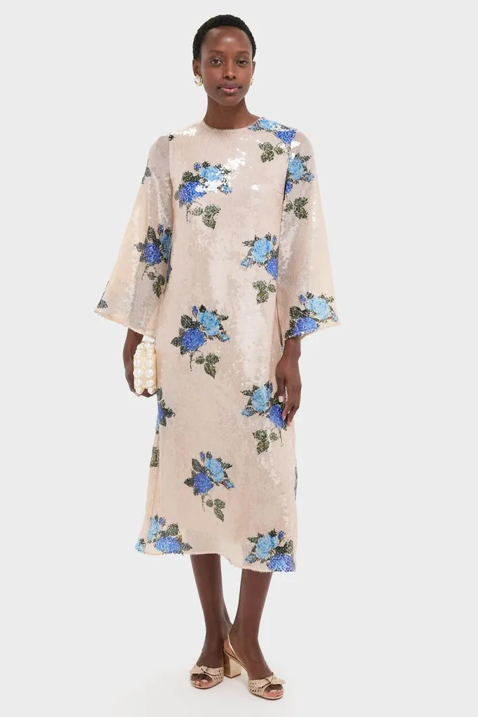 Rose Blue Seraphina Sequin Midi Dress sold by Tuckernuck product image thumbnail 2