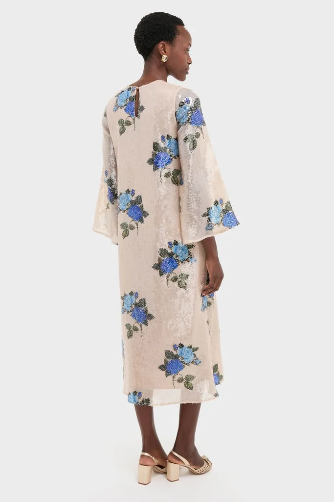 Rose Blue Seraphina Sequin Midi Dress sold by Tuckernuck product image thumbnail 4