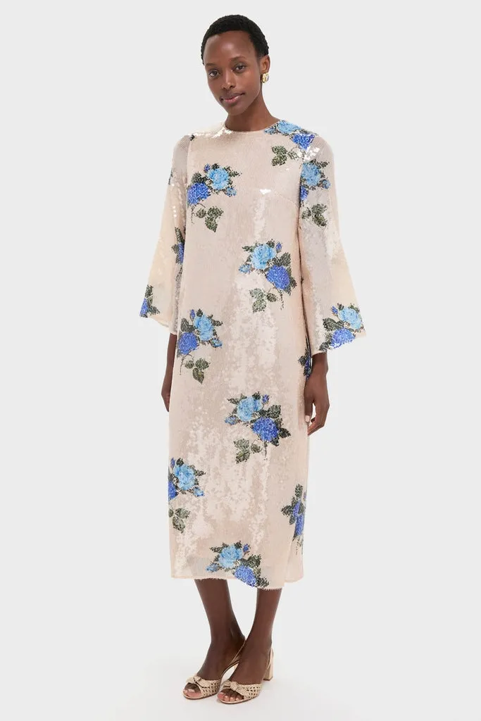 Rose Blue Seraphina Sequin Midi Dress sold by Tuckernuck