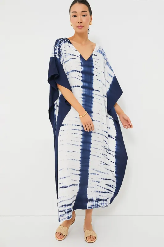 Indigo Tie Dye Caftan sold by Tuckernuck